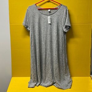 Old Navy gray and black speckled shirt dress, size Large. New with tag